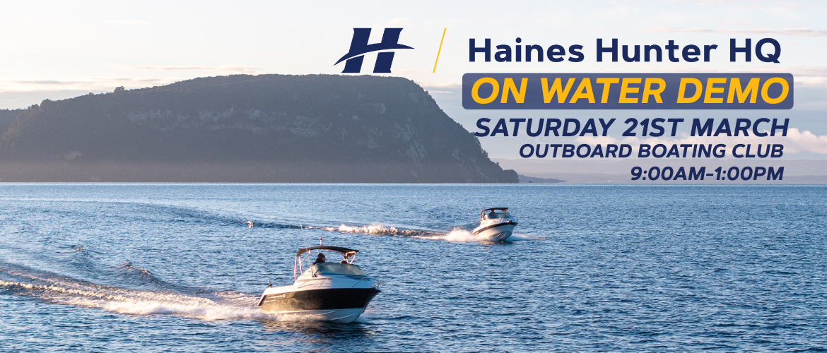 HAINES HUNTER HQ ON WATER DEMO DAY | Haines Hunter HQ