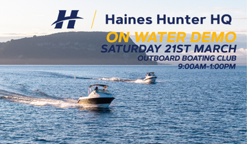 HAINES HUNTER HQ ON WATER DEMO DAY | Haines Hunter HQ