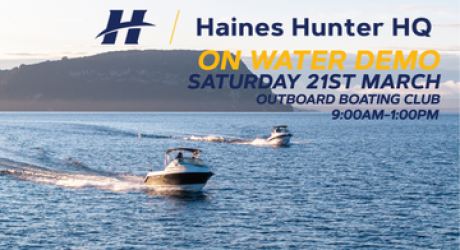 HAINES HUNTER HQ ON WATER DEMO DAY | Haines Hunter HQ