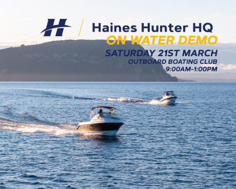 HAINES HUNTER HQ ON WATER DEMO DAY | Haines Hunter HQ