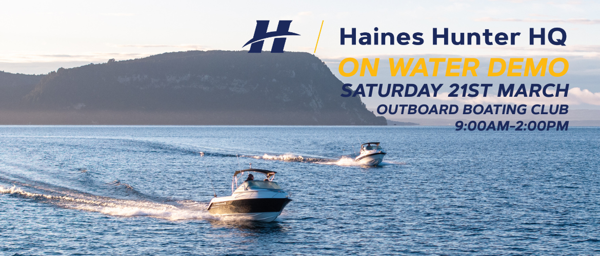 HAINES HUNTER HQ ON WATER DEMO DAY | Haines Hunter HQ