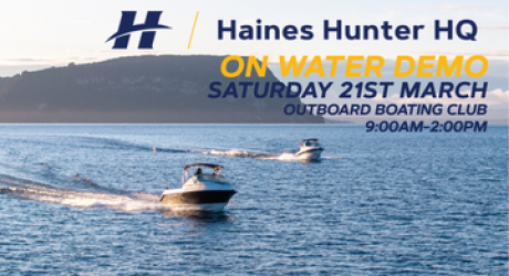 HAINES HUNTER HQ ON WATER DEMO DAY | Haines Hunter HQ