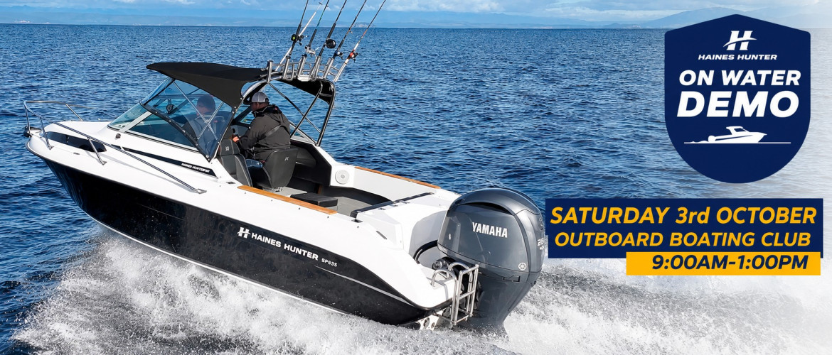 HAINES HUNTER HQ ON WATER DEMO DAY | Haines Hunter HQ